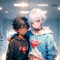 銀髪ショタｘ黒髪ショタ 2枚目