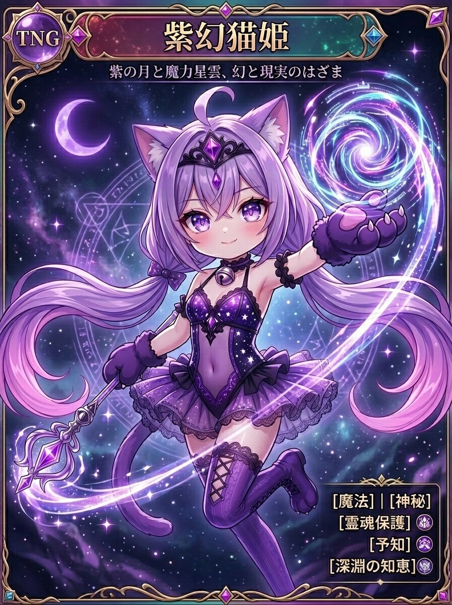 紫ツイにゃん