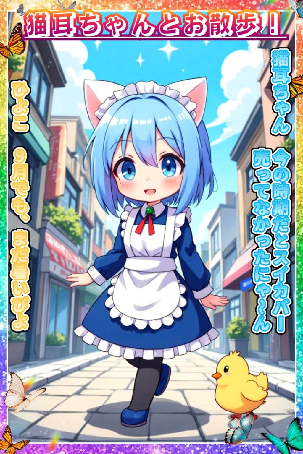 猫耳ちゃんとお散歩！