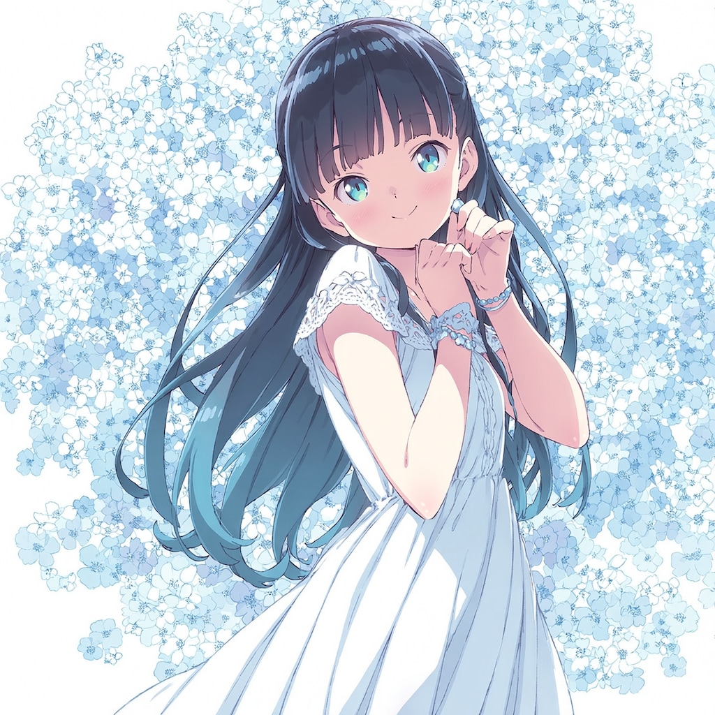 ラノベ風「花と美少女」