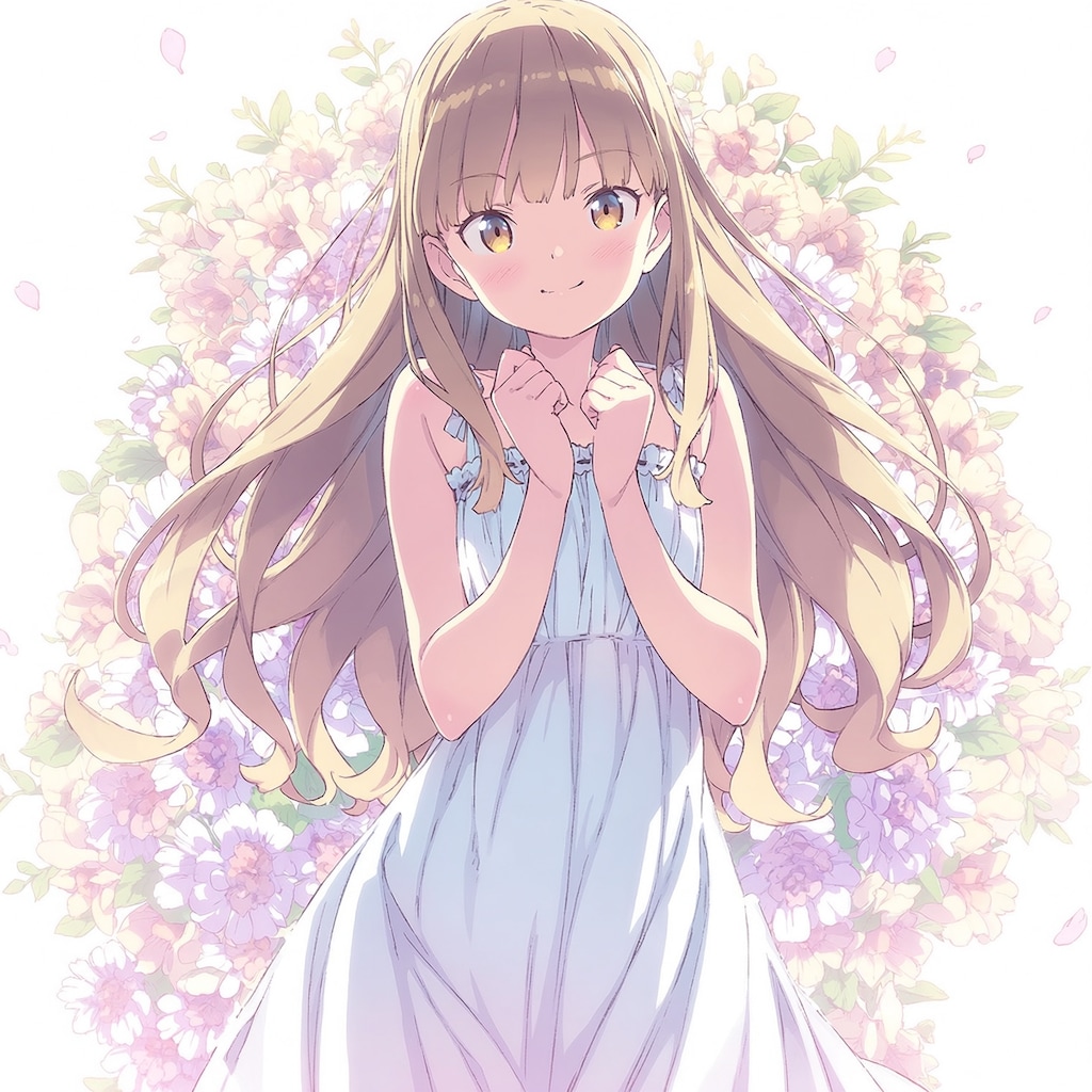 ラノベ風「花と美少女」