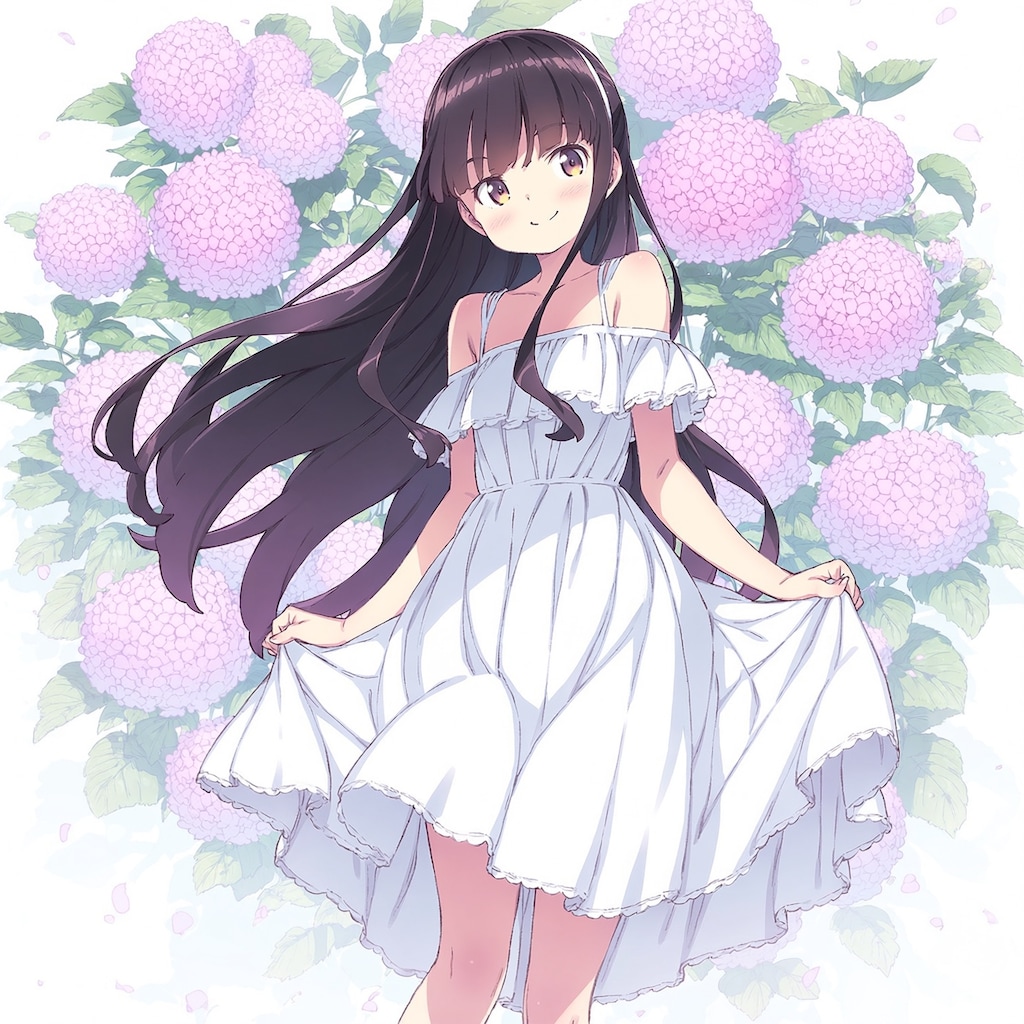 ラノベ風「花と美少女」