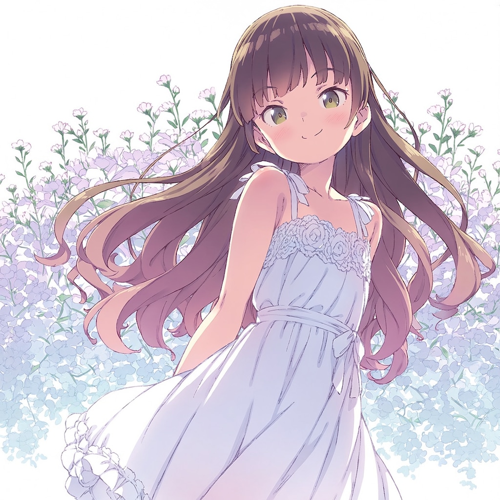 ラノベ風「花と美少女」