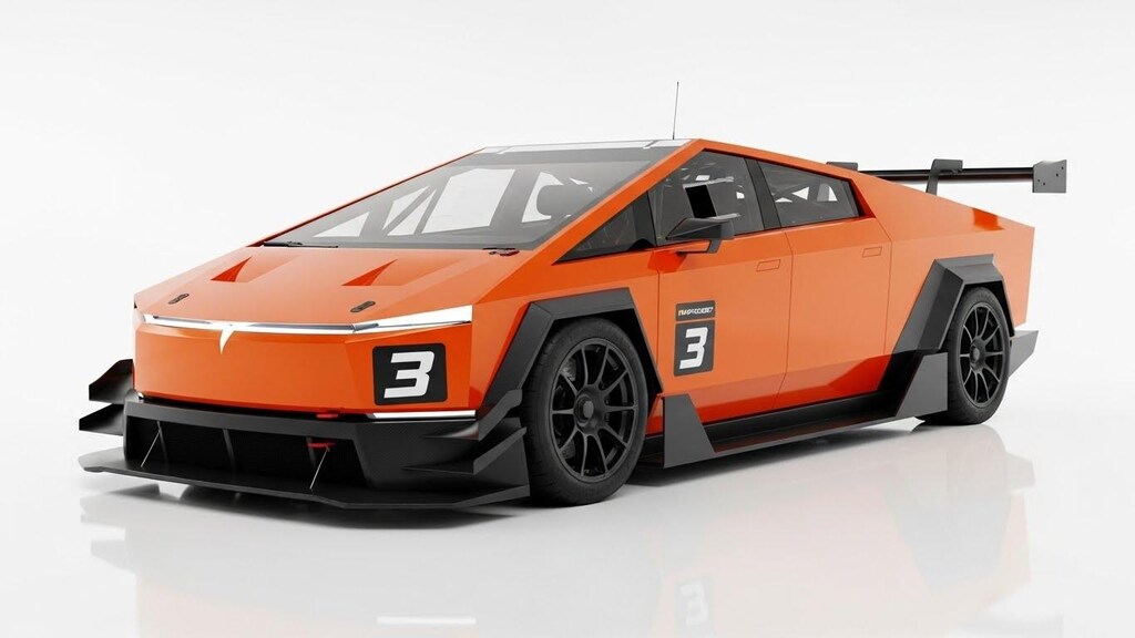 テスラサイバートラックレーシングカー