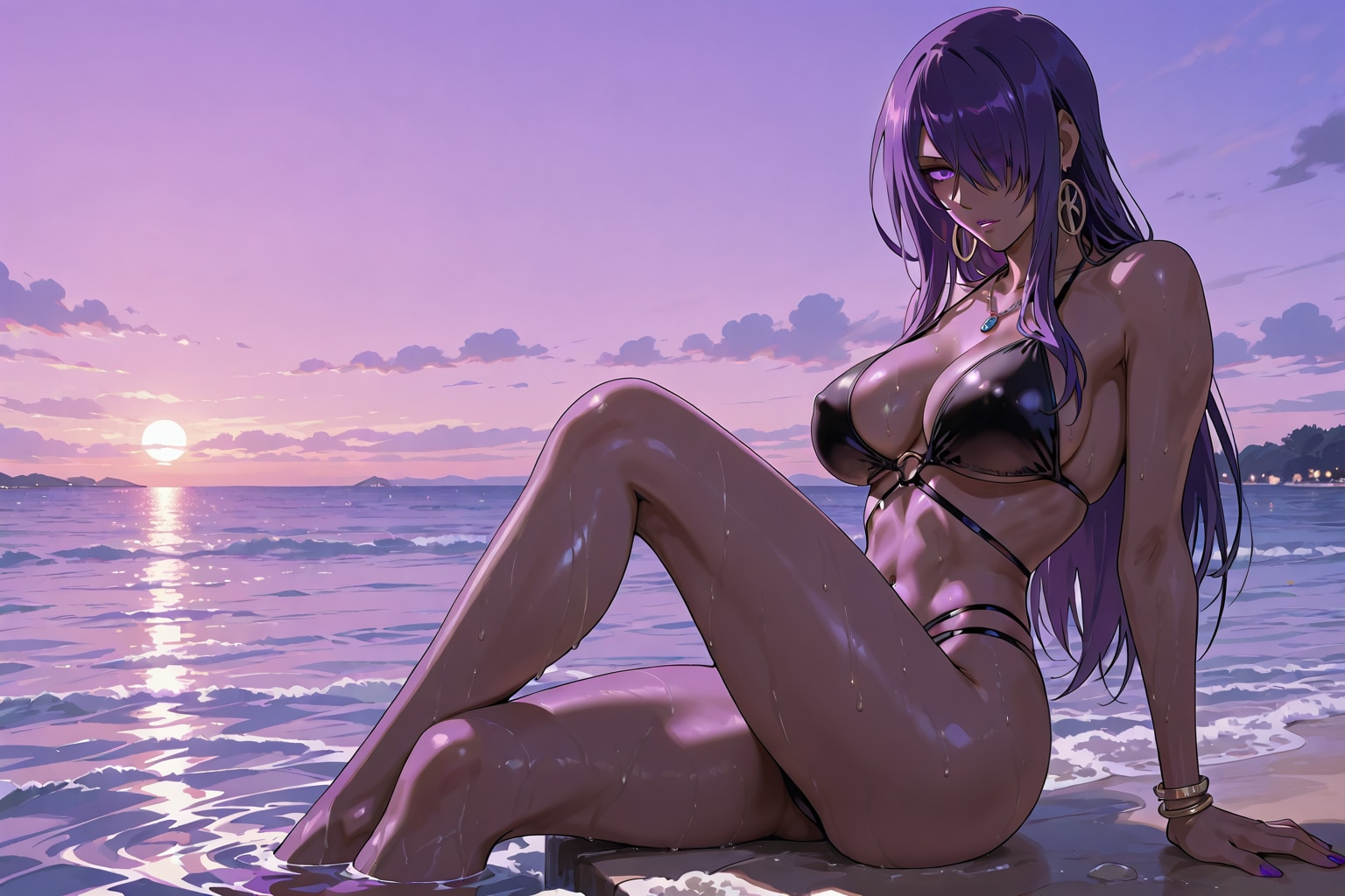 夜明けの海