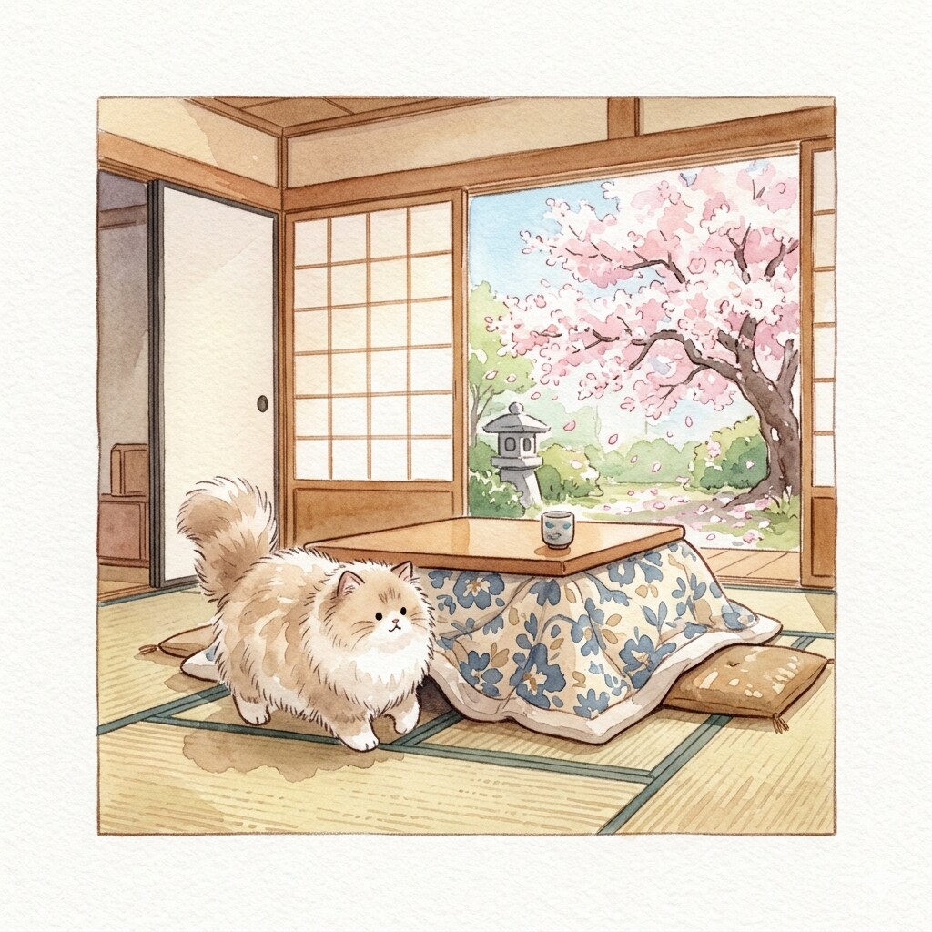 🐈️もふもふこたつ猫🐾