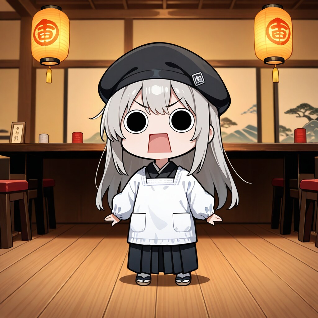 摩訶不思議食堂を宣伝するえらいこっちゃ嬢