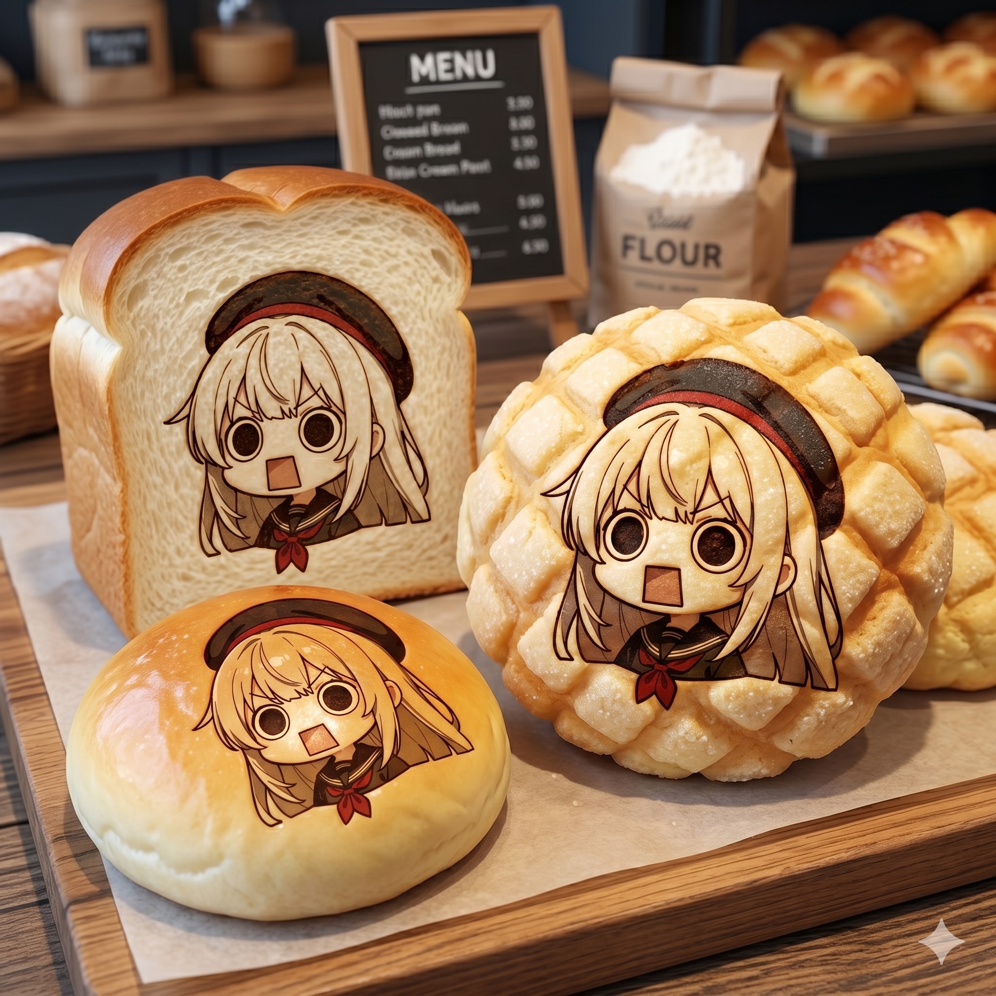 各種えらいこっちゃ嬢印のえらいこっちゃパン