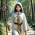 白魔導士になって冒険です。怪我したら治してあげるね 3枚目
