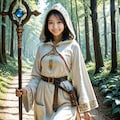 白魔導士になって冒険です。怪我したら治してあげるね 4枚目