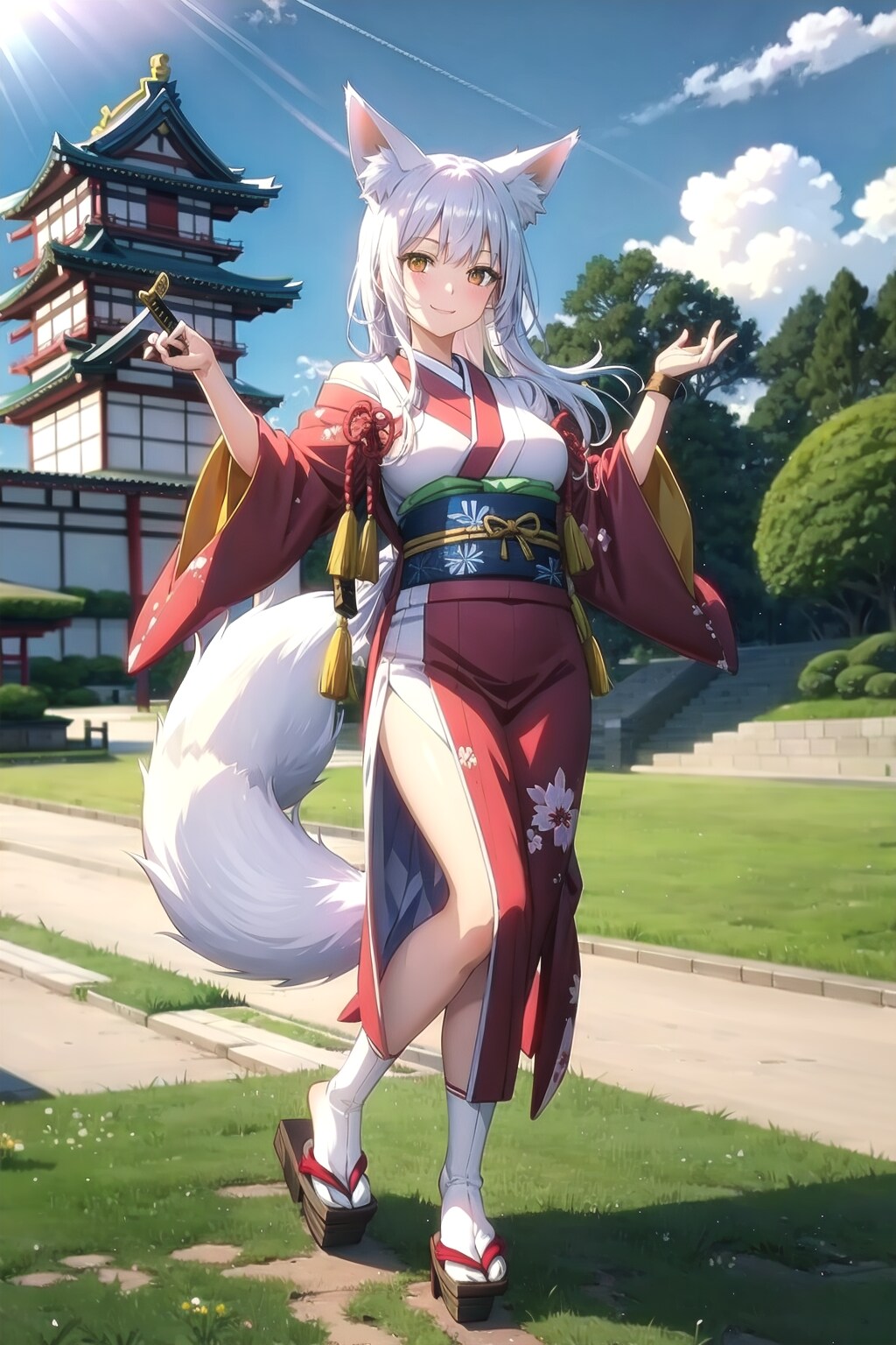 日本の庭園で