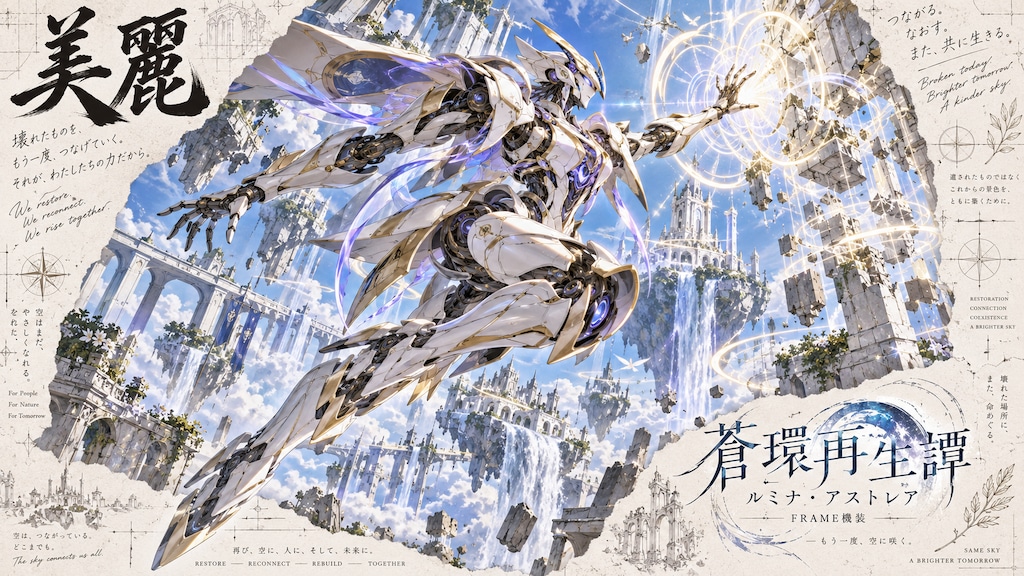 Lumina Astra: The Blue Rebirth Saga  A breathtaking visualization of 'Frame Attire Lumina Astra' fro