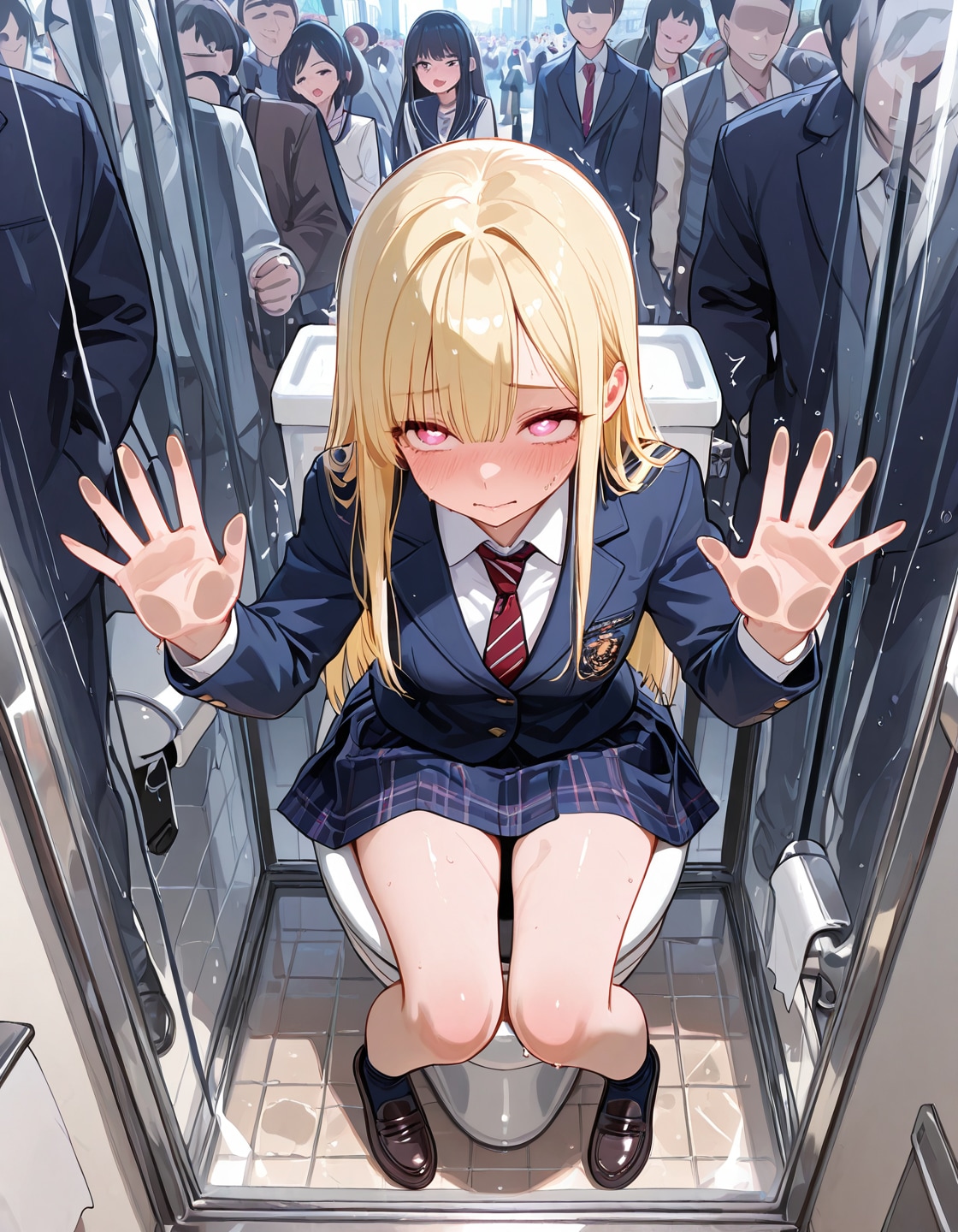 【過去作再生成】マジックミラートイレ | の人気AIイラスト・グラビア