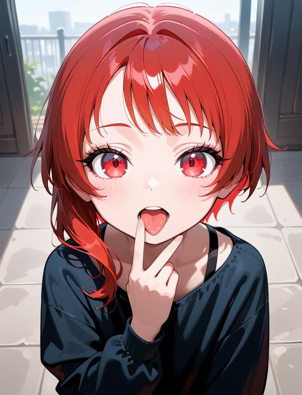 赤目舌出し幼女