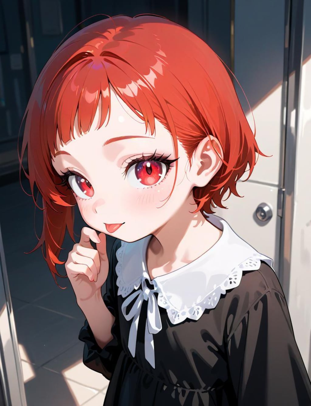 赤目舌出し幼女