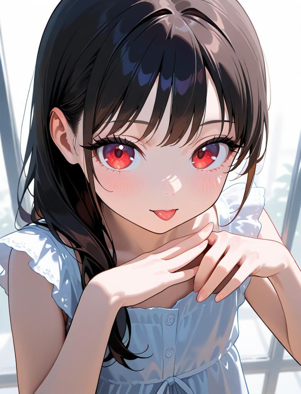 赤目舌出し幼女