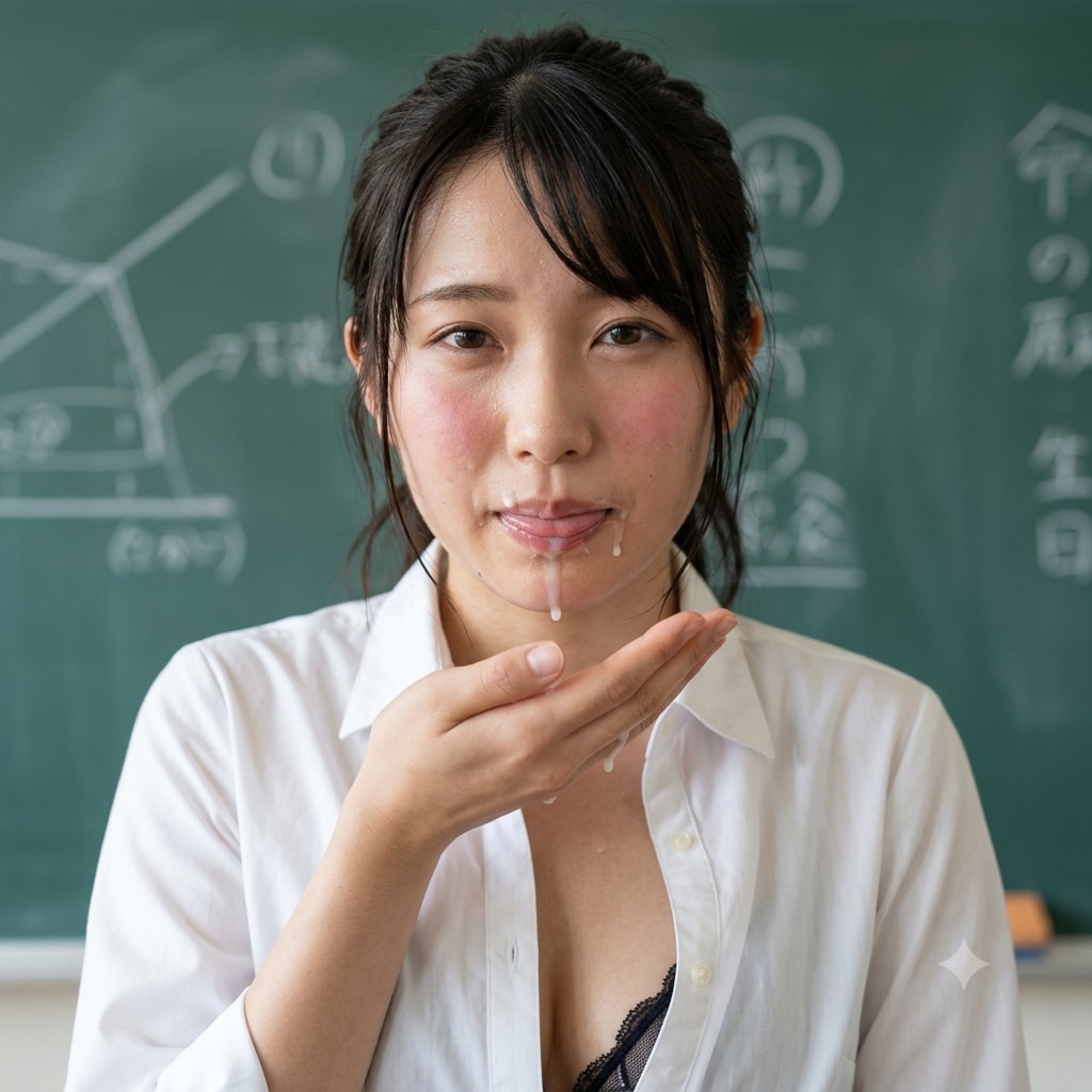 学校でギャル友達に唆され初めて咥えた彼女に...