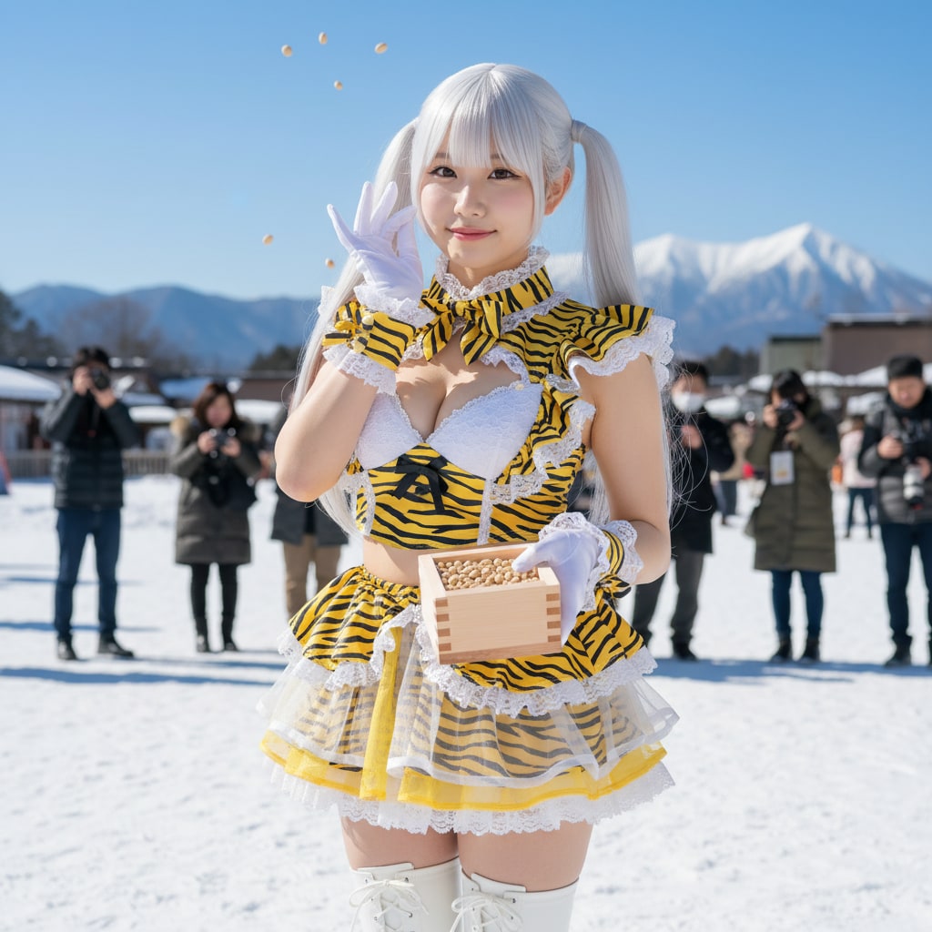 白ツイさん。節分。