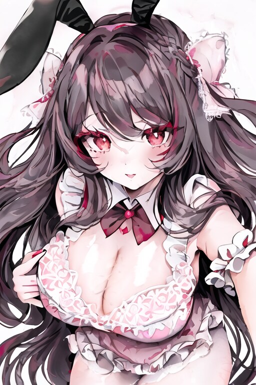 自撮りするバニーガールさん