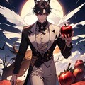 ヴィジュアル系な、りんごと狼な黒髪短髪男性★(6枚) 5枚目