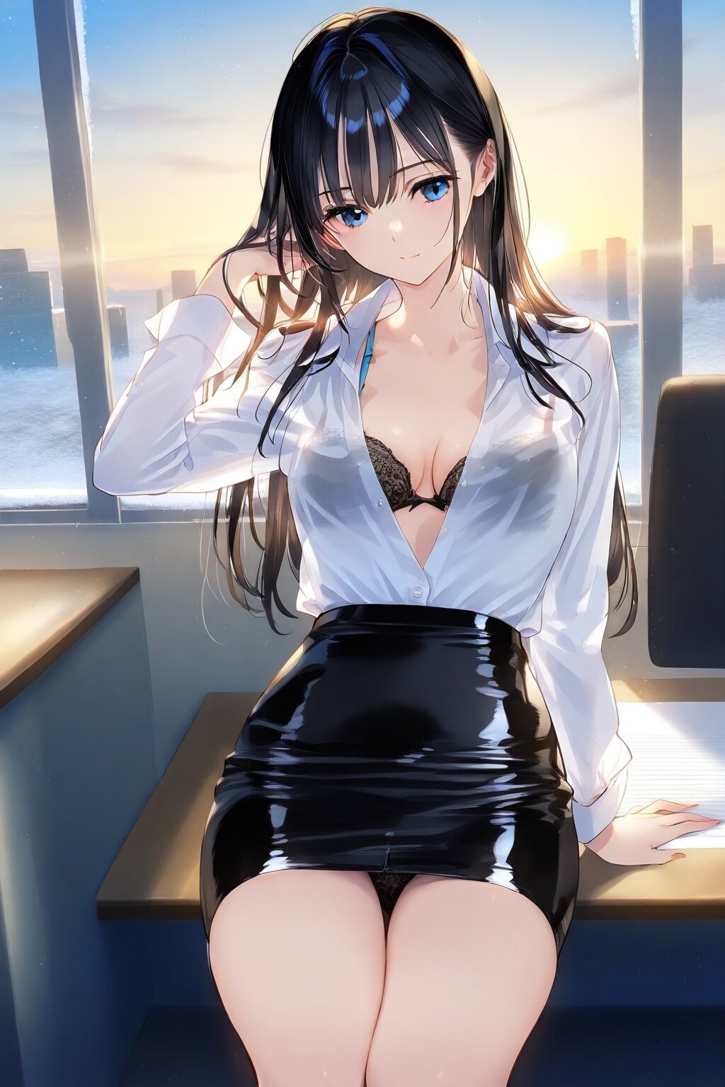 オフィス衣装の葵さん