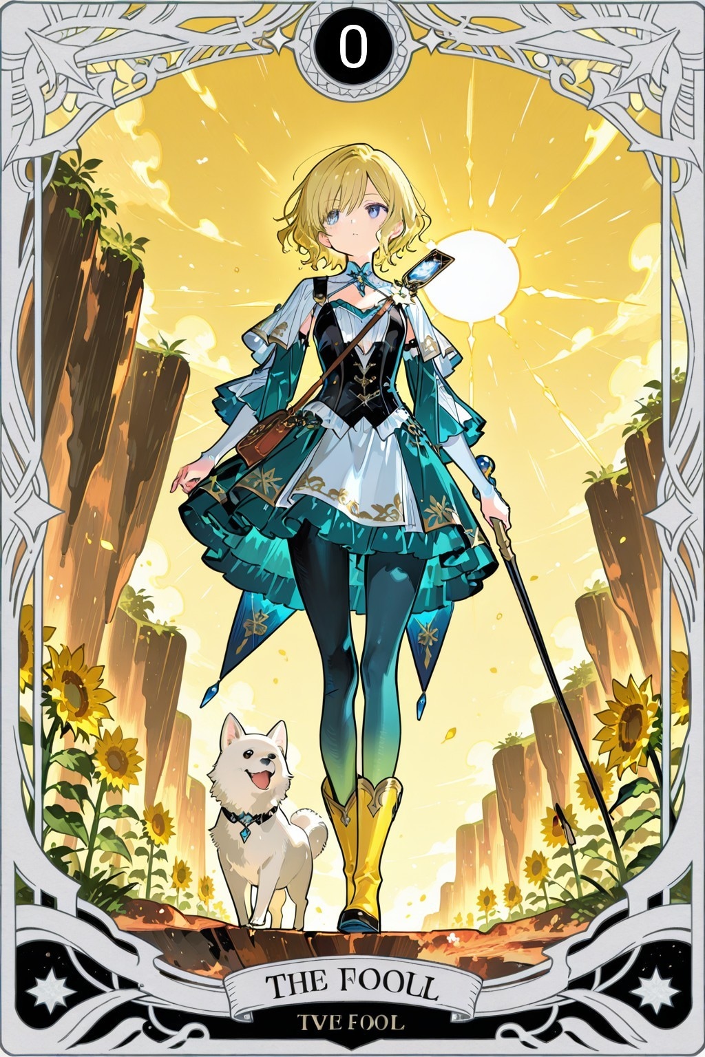 「０:愚者」のタロットカード