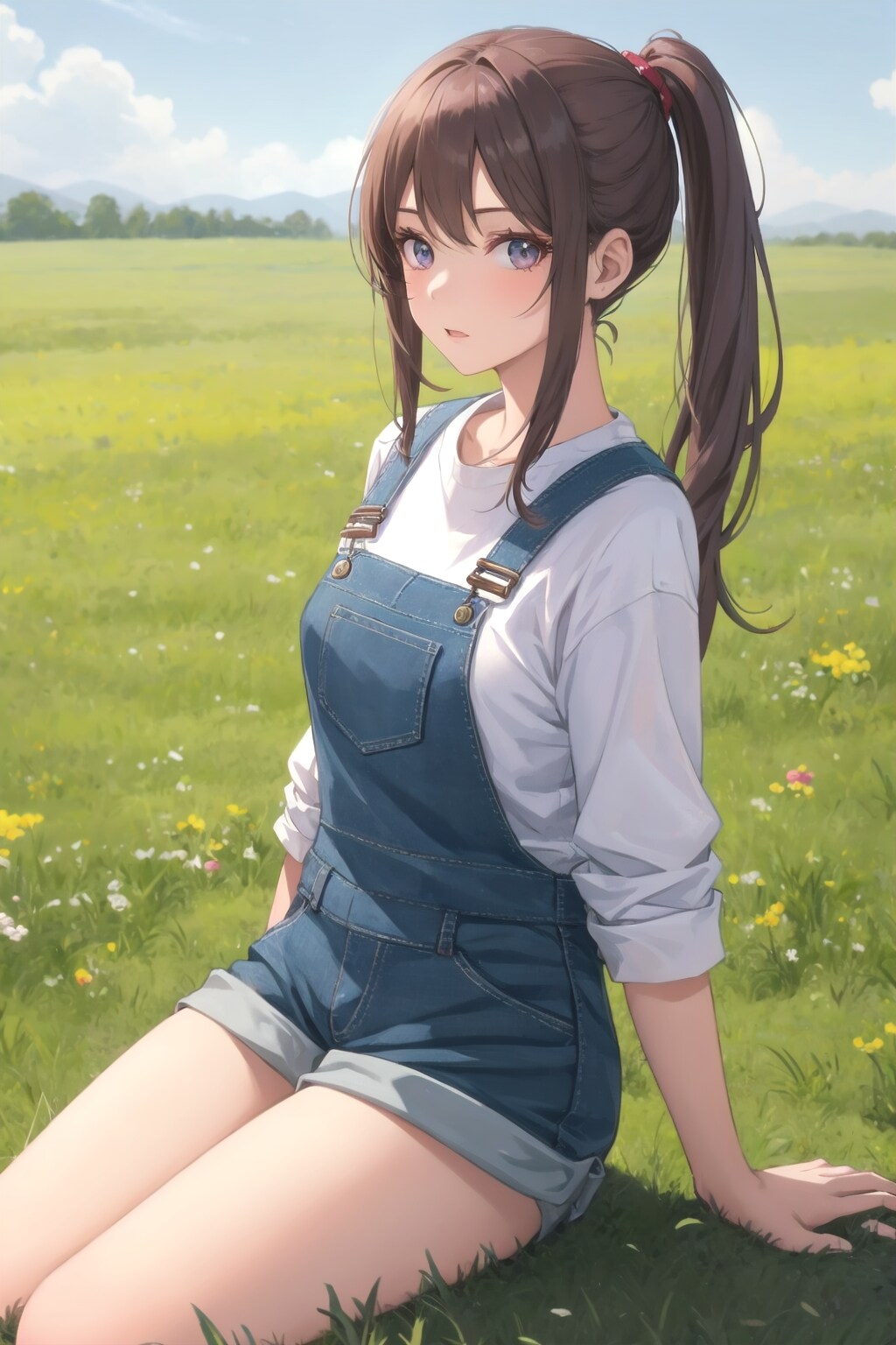 草原の女性
