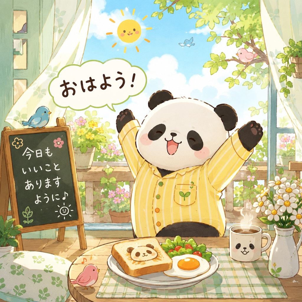 おはようパンダ🐼