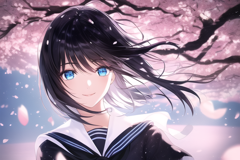 桜の微笑