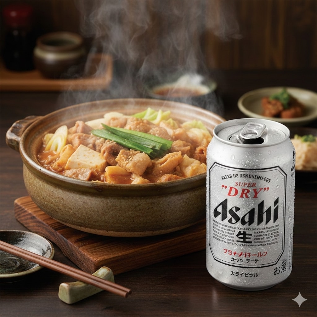 【晩飯】味噌モツ鍋、キンキンのやつ