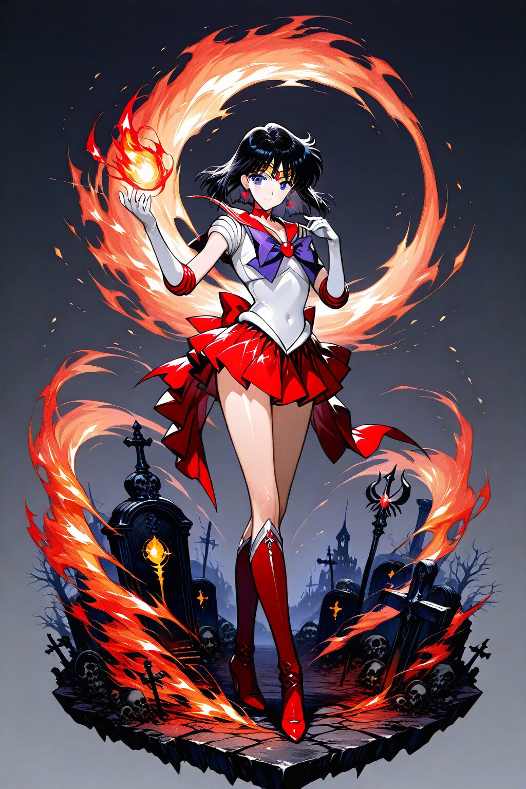 セーラーマーズ未麗！未公開技フィギュア発売 | の人気AIイラスト・グラビア