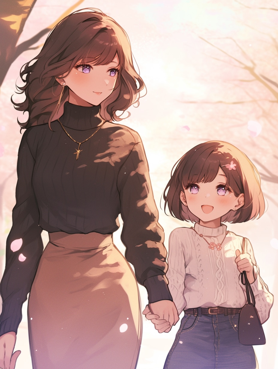 母と娘252 | の人気AIイラスト・グラビア