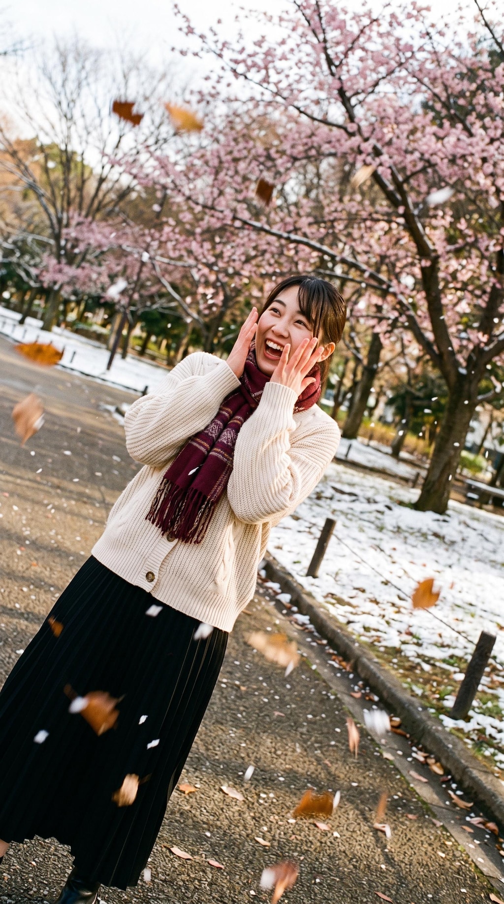 Between Snow and Sakura