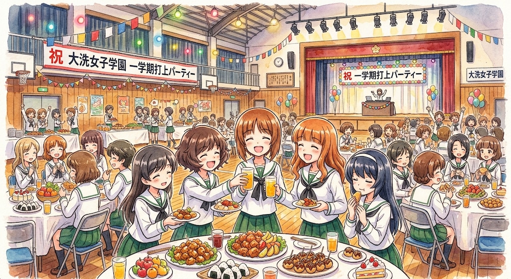 一学期打上げパーティー他