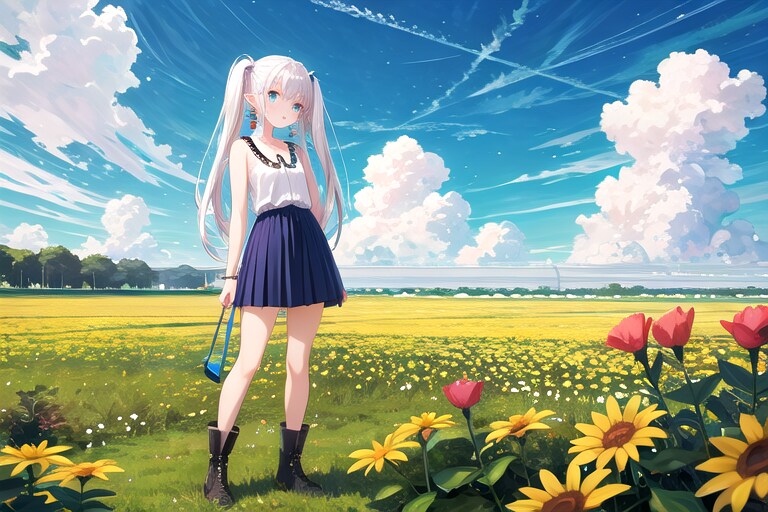 白髮青目リベンジ | の人気AIイラスト・グラビア