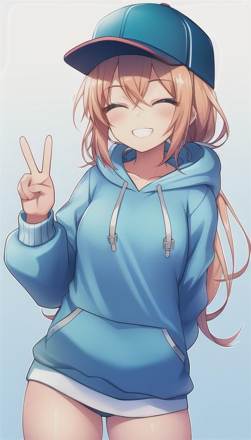 笑顔でピース | の人気AIイラスト・グラビア