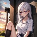 銀髪少女 3枚目