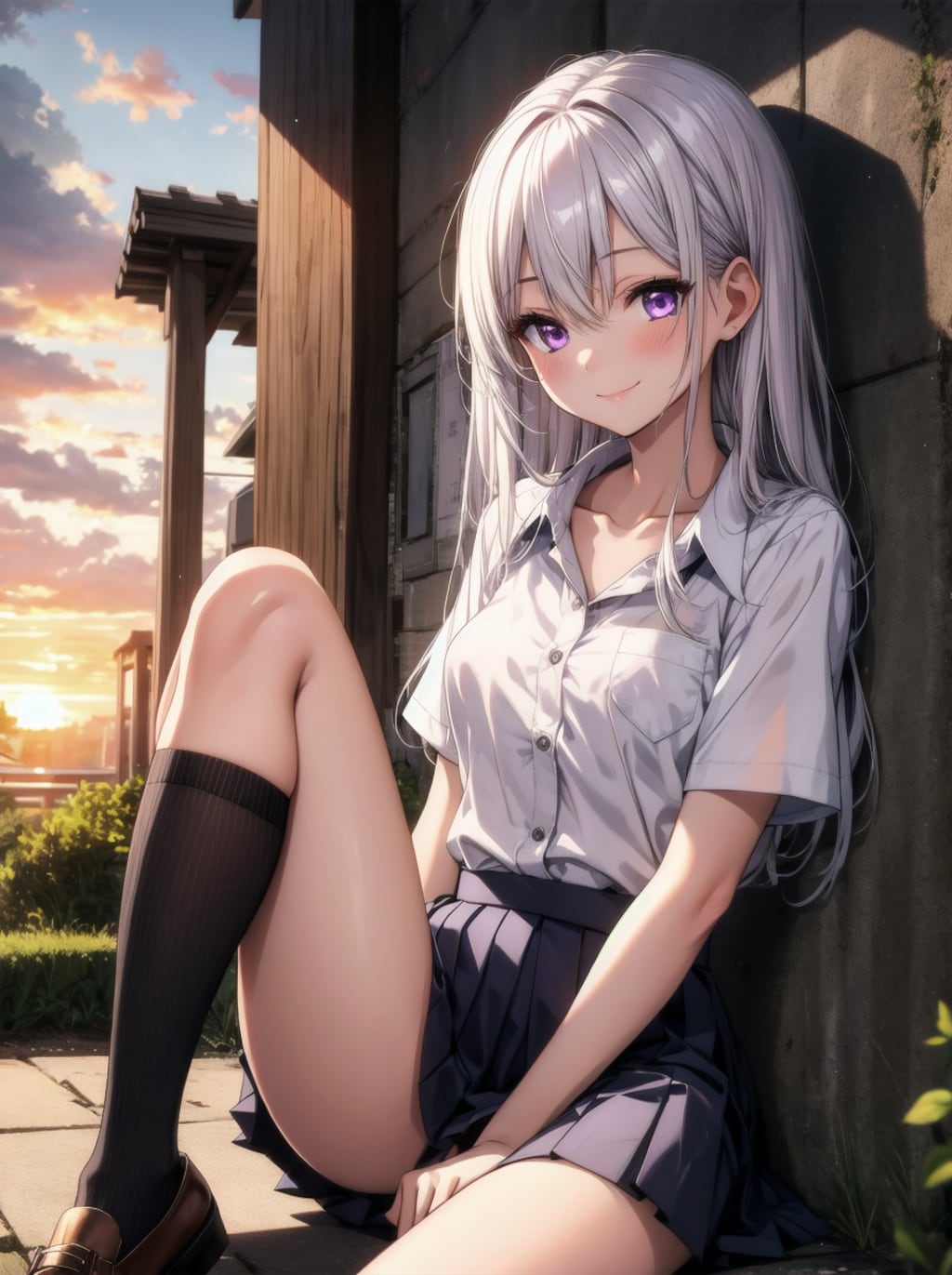 銀髪少女