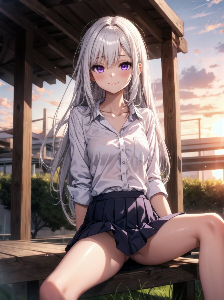 銀髪少女