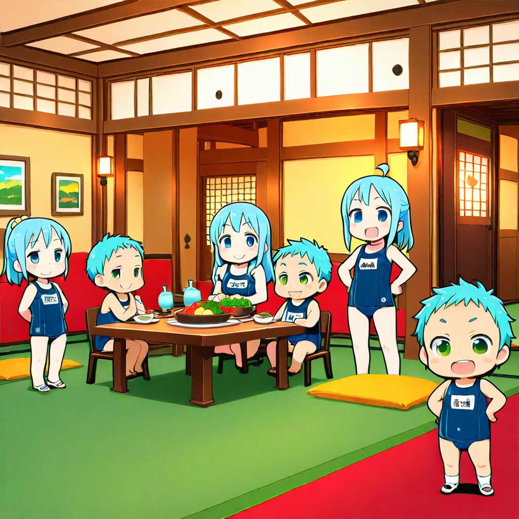 スク水家族旅行