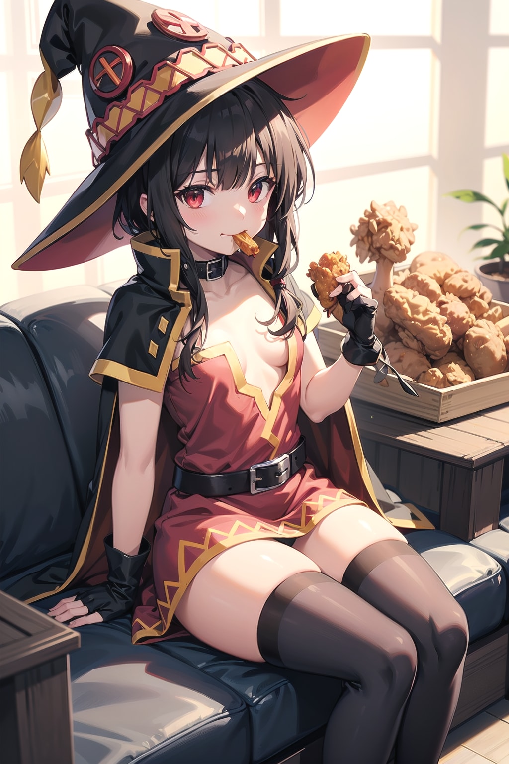 カラアゲを食すめぐみん