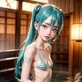 『ふらり！初音ミク！！』第五回は旅行の締めとして国内の温泉旅行。はあーー若返りますう。 12枚目