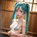 『ふらり！初音ミク！！』第五回は旅行の締めとして国内の温泉旅行。はあーー若返りますう。 6枚目