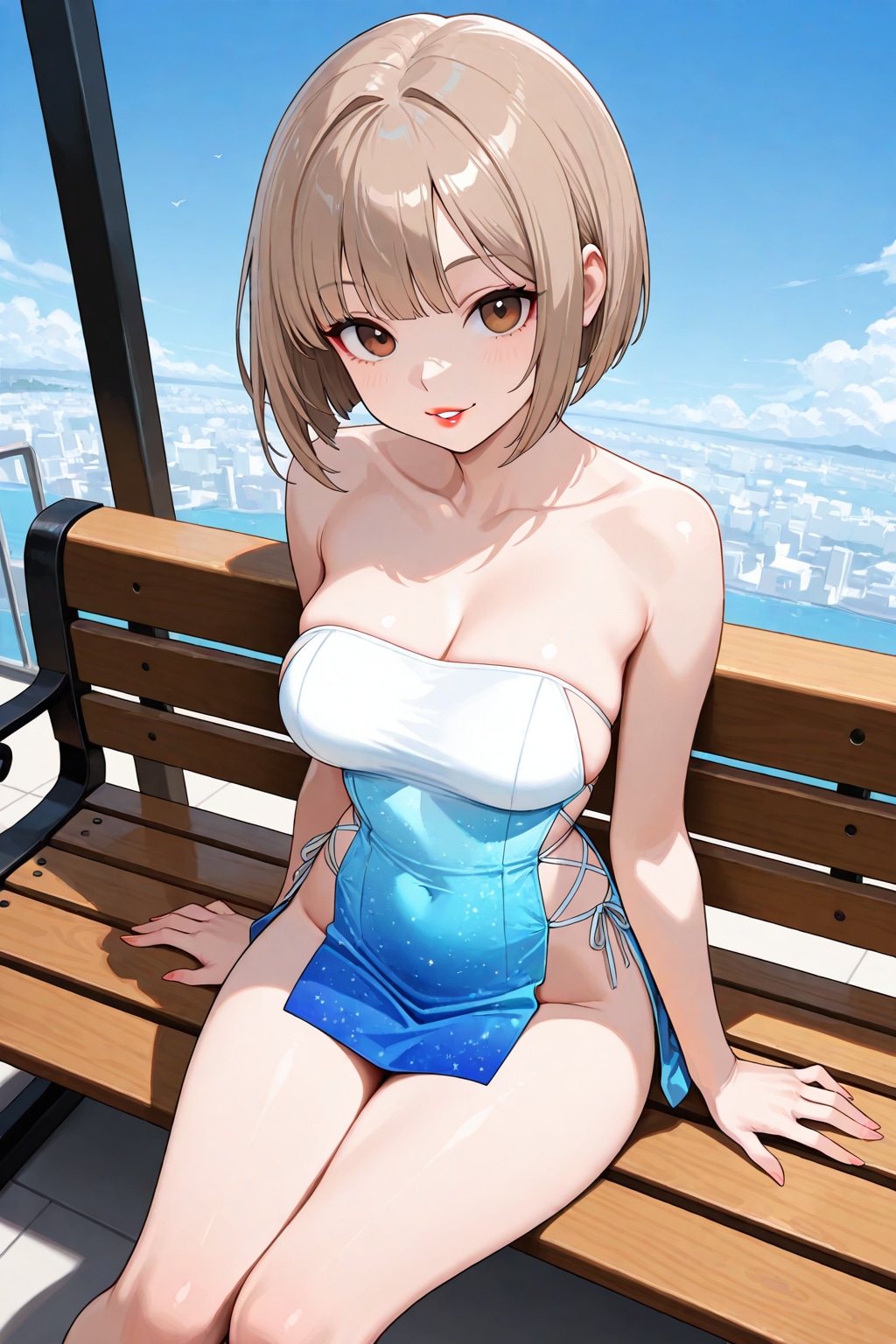 下、履いてるか知りたい？めくってみる？