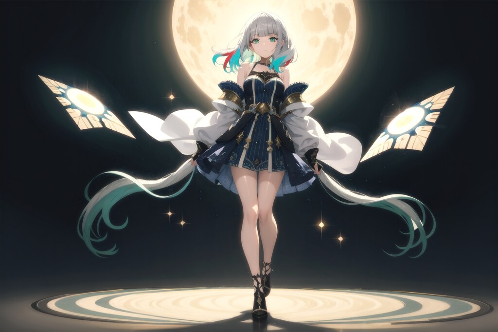 V4Bで月夜の少女