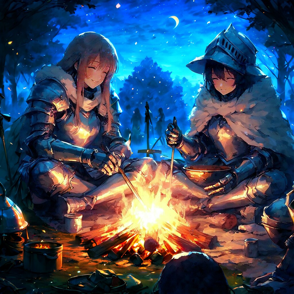 火を囲んで (ナイト90)