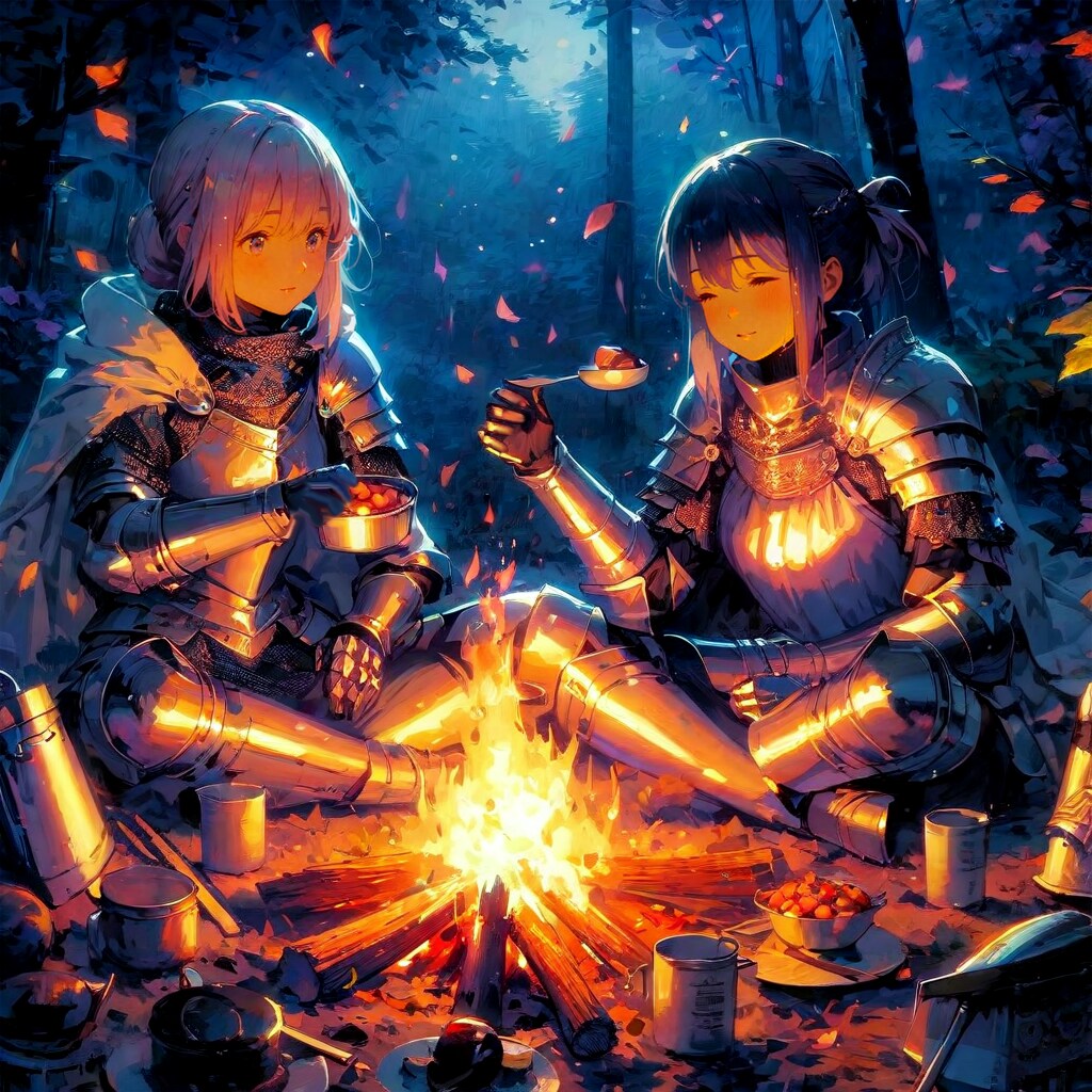 火を囲んで (ナイト90)