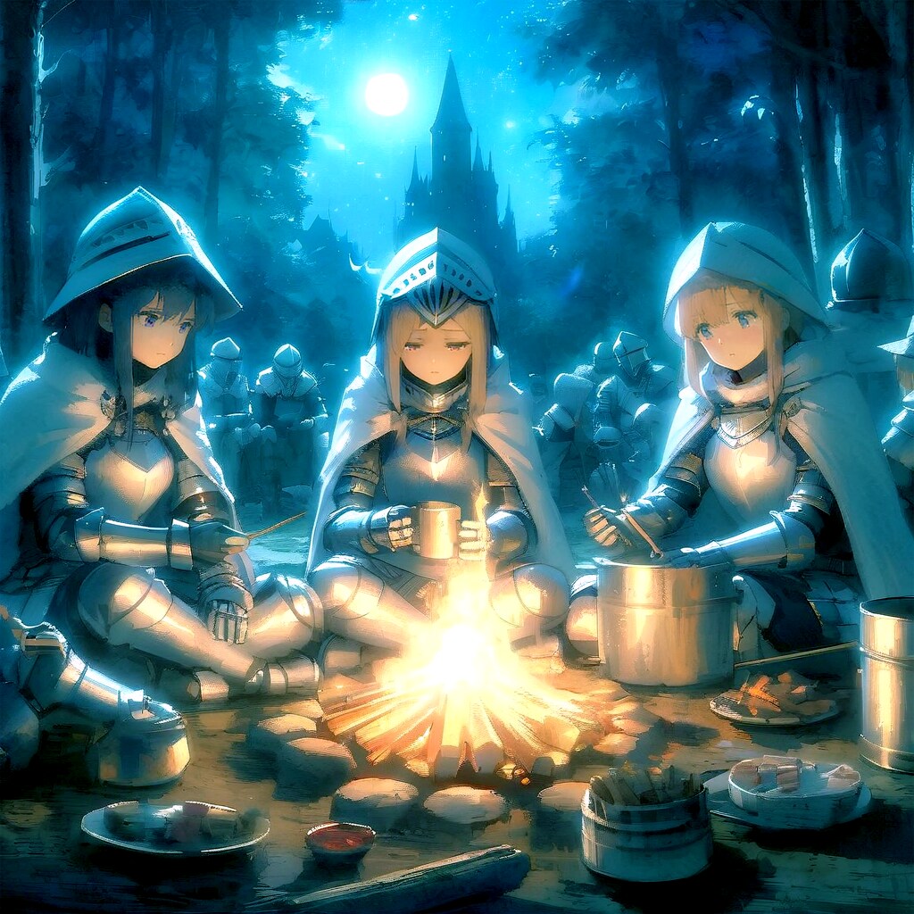 火を囲んで (ナイト90)