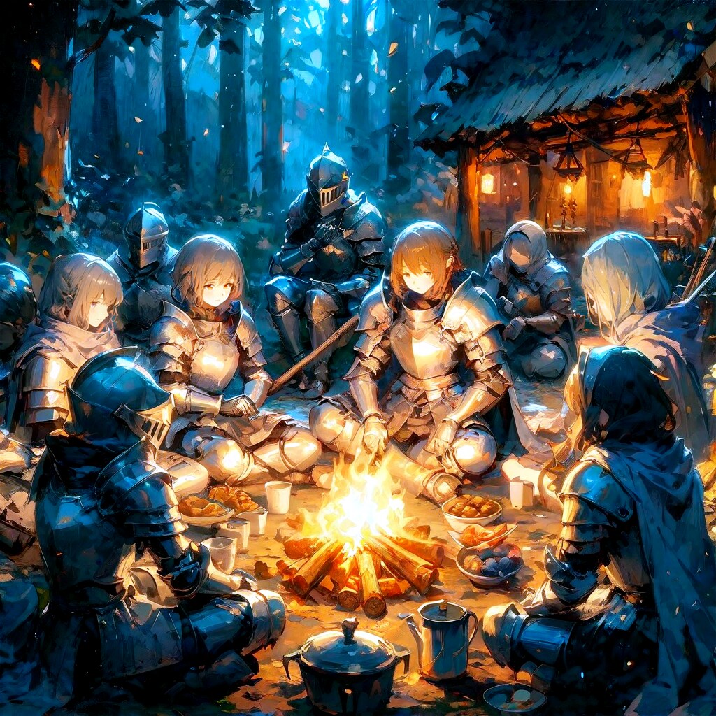 火を囲んで (ナイト90)