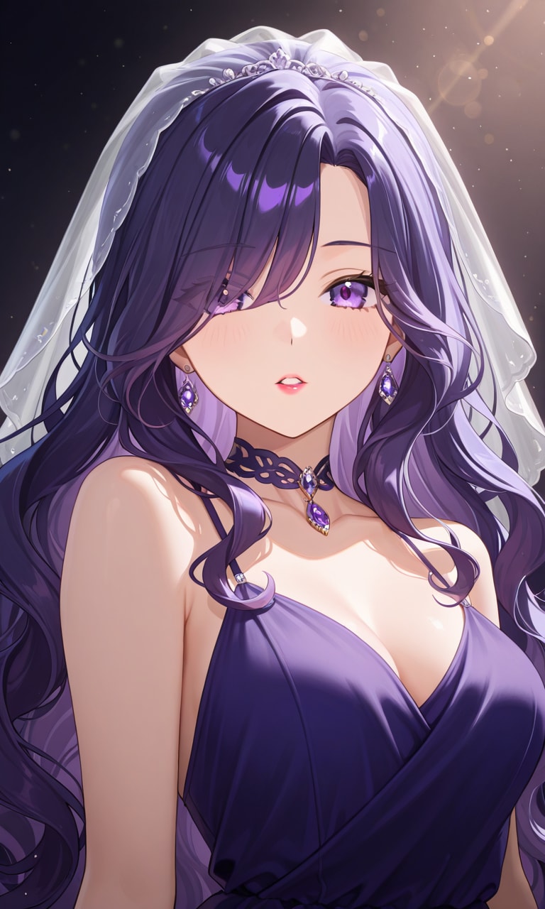 パープルウエディング | の人気AIイラスト・グラビア